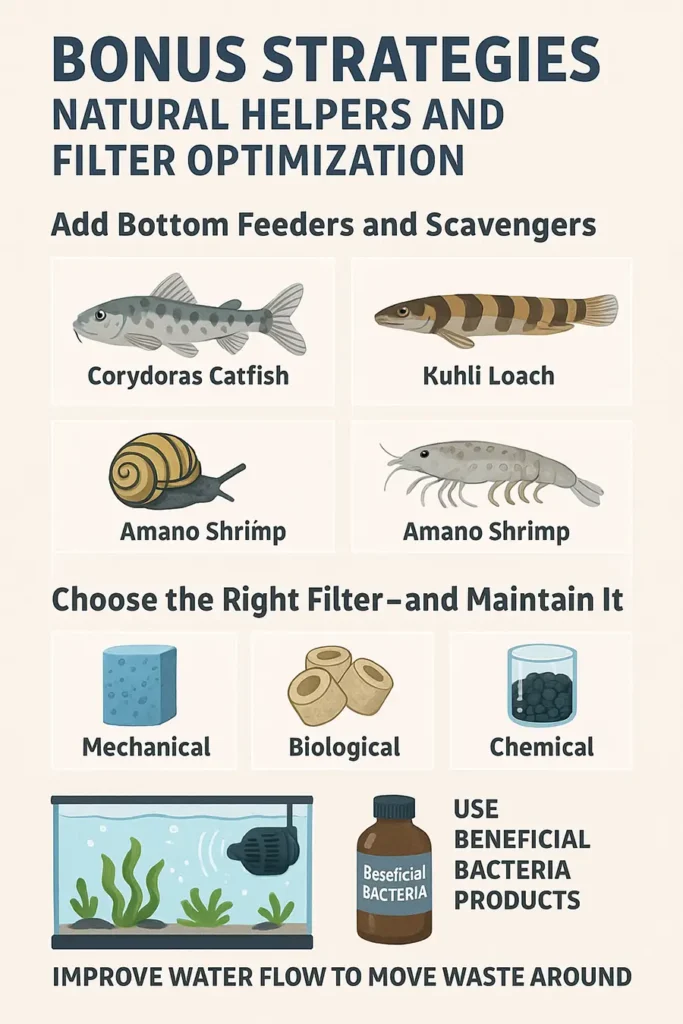 bonus strategies to remove waste from a fish tank