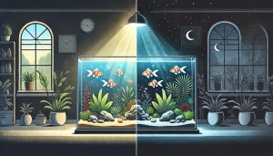 aquarium lights on or off