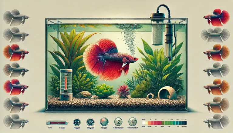 how to set up a betta tank illustration